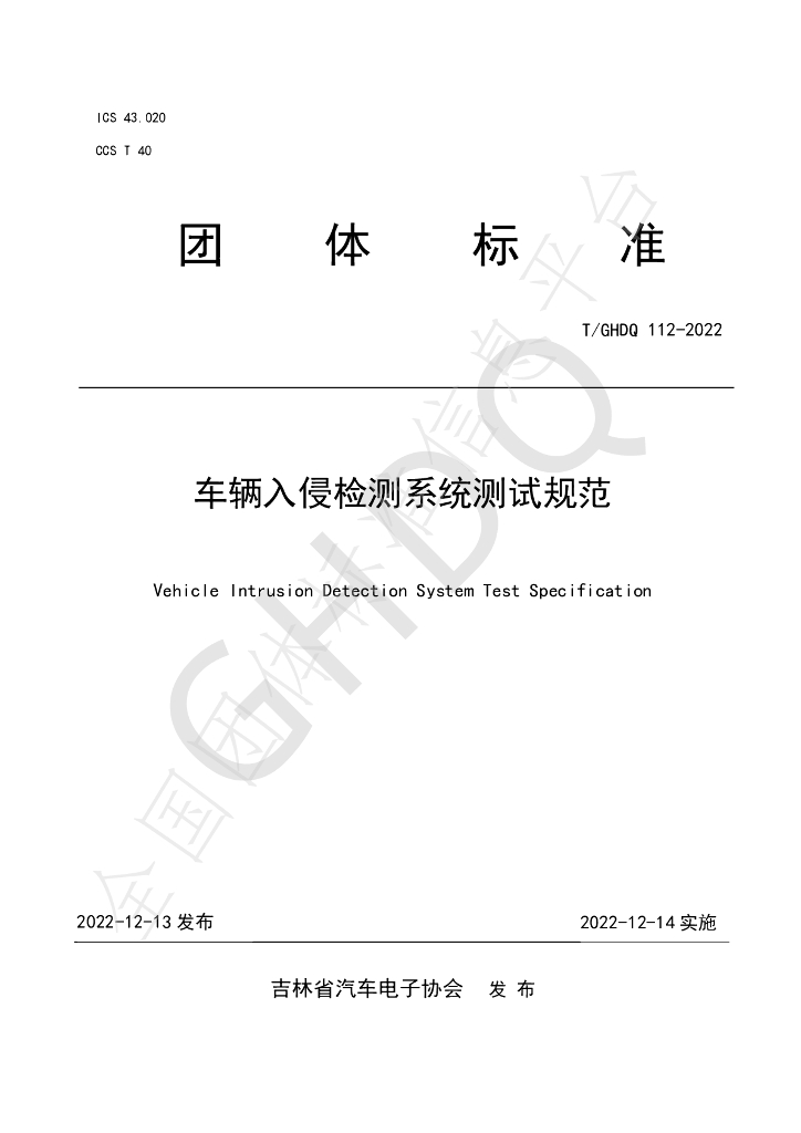 T/GHDQ 112-2022 标准预览