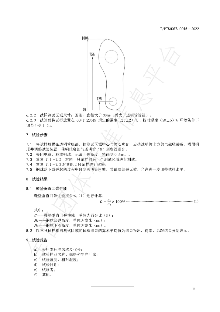 T/PTSHOES 0015-2022 标准预览