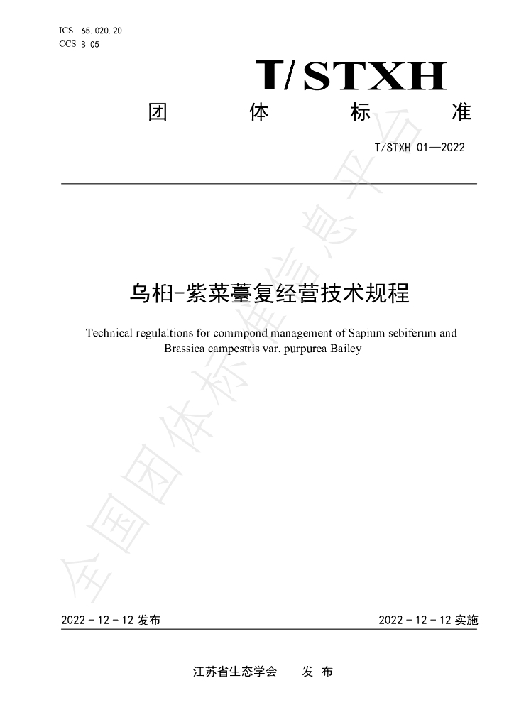 T/STXH 01-2022 标准预览