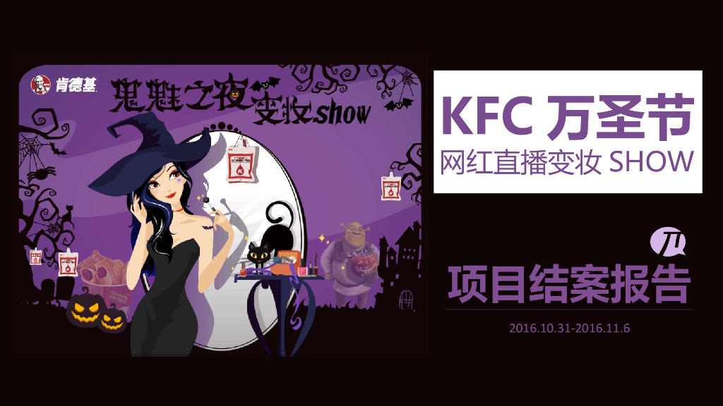 KFC万圣节网红直播变妆SHOW结案报告