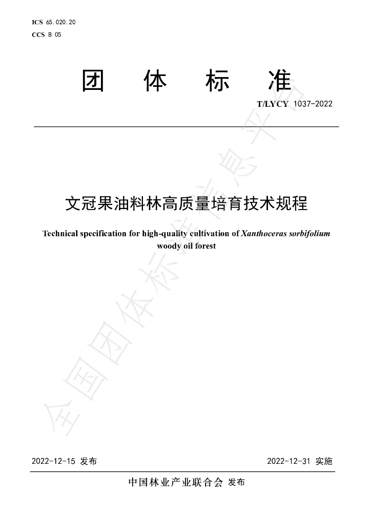 T/LYCY 1037-2022 标准预览