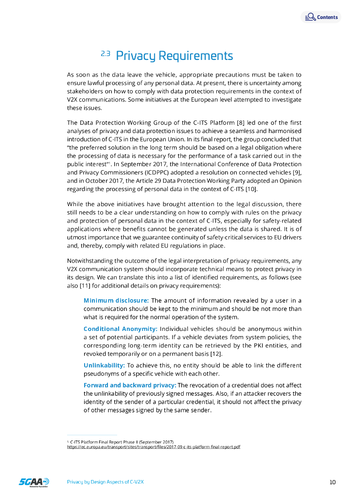 5GAA White Paper Privacy by Design Aspects of C-V2X_第10页