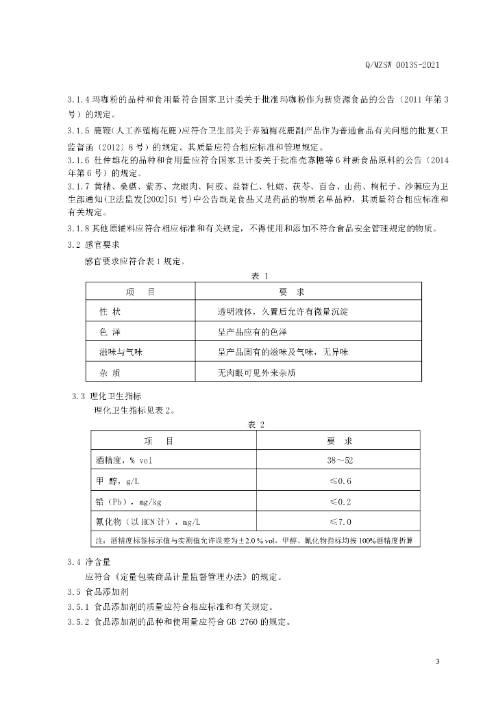 Q/MZSW 0013S-2021 标准预览