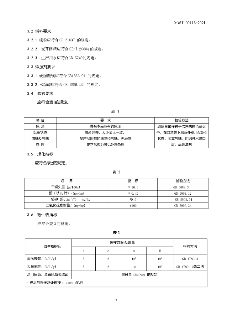 Q/MZT 0011S-2021 标准预览