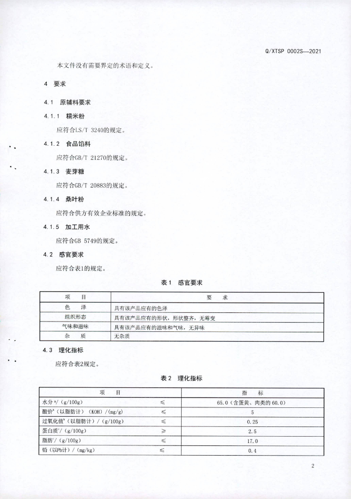 Q/XTSP 0002S-2021 标准预览
