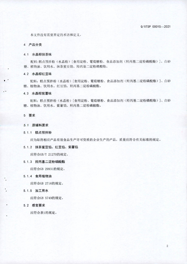 Q/XTSP 0001S-2021 标准预览