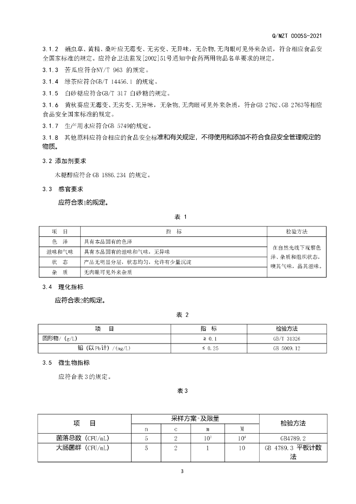 Q/MZT 0005S-2021 标准预览