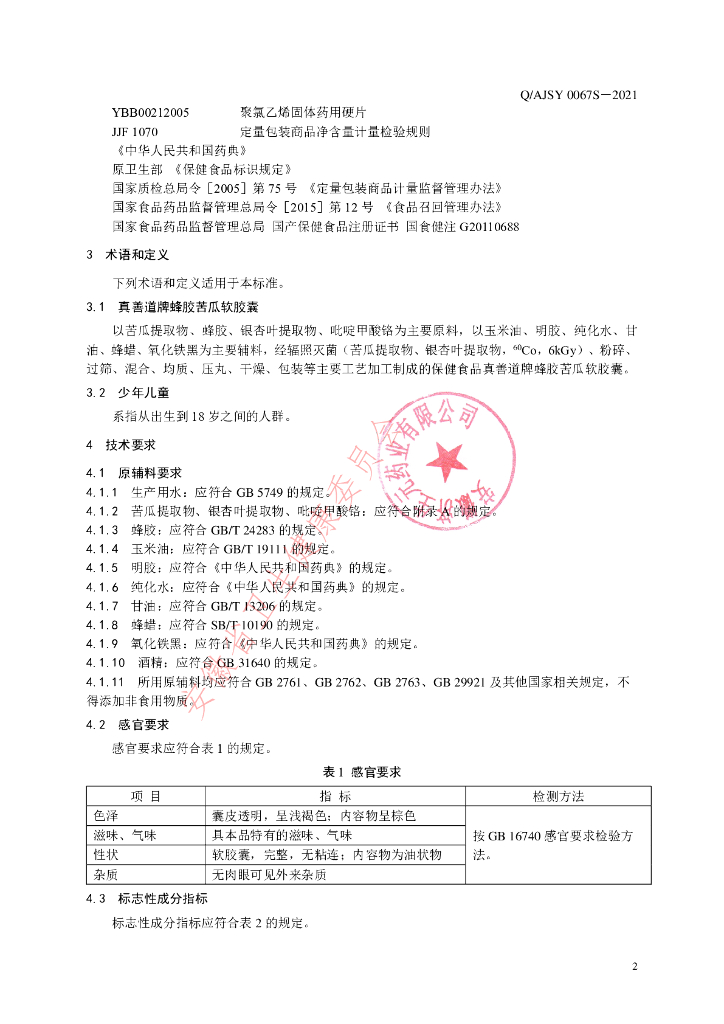 Q/AJSY 0067S-2021 标准预览