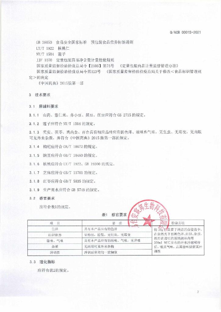 Q/ACB 0001S-2021 标准预览