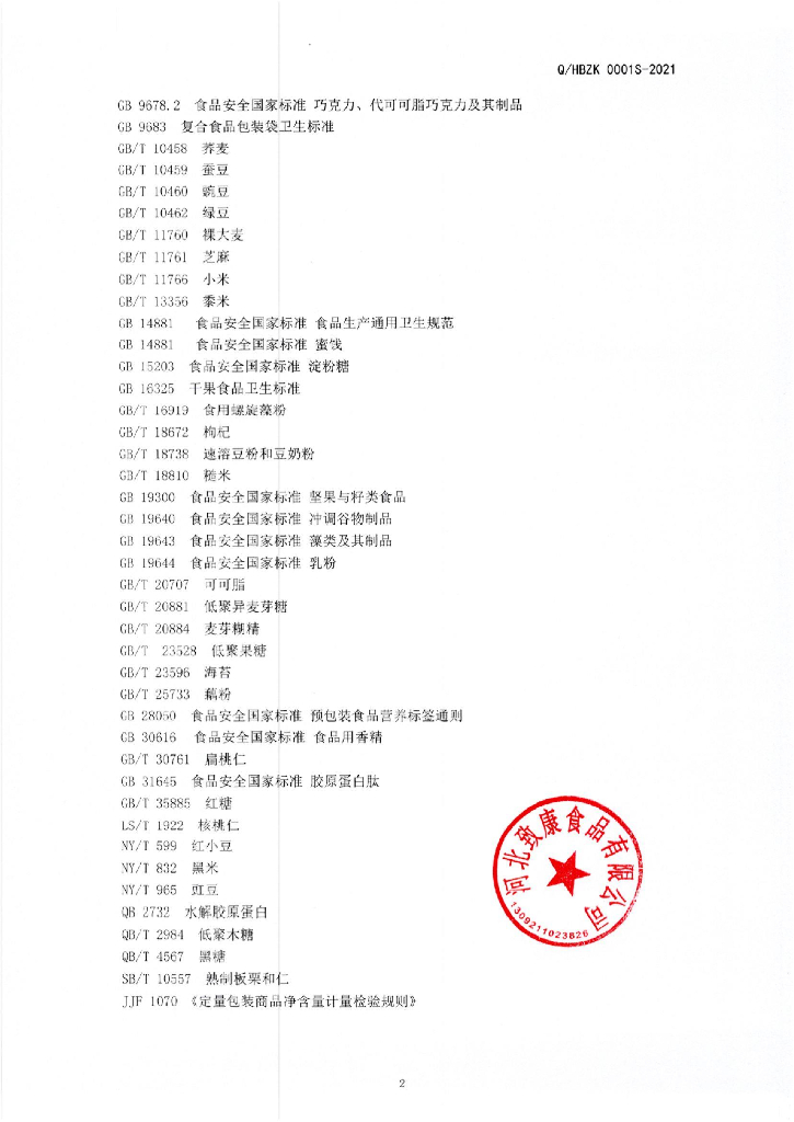 Q/HBZK 0001S-2021 标准预览