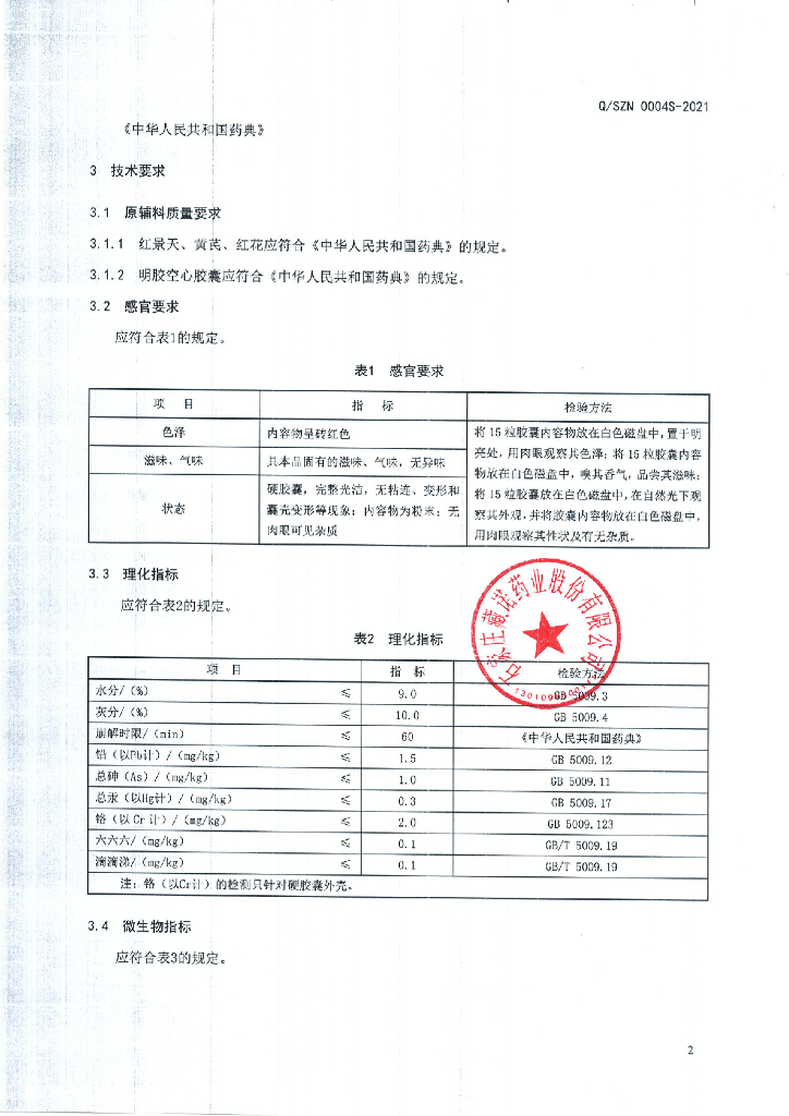 Q/SZN 0004S-2021 标准预览