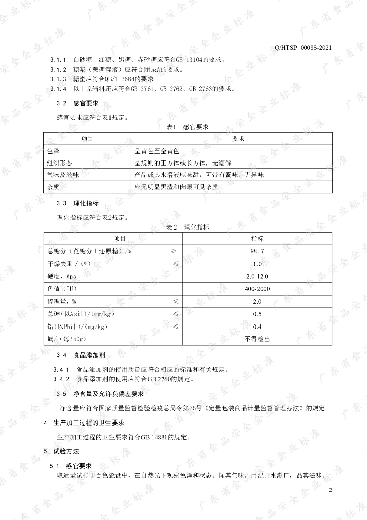 Q/HTSP 0008S-2021 标准预览