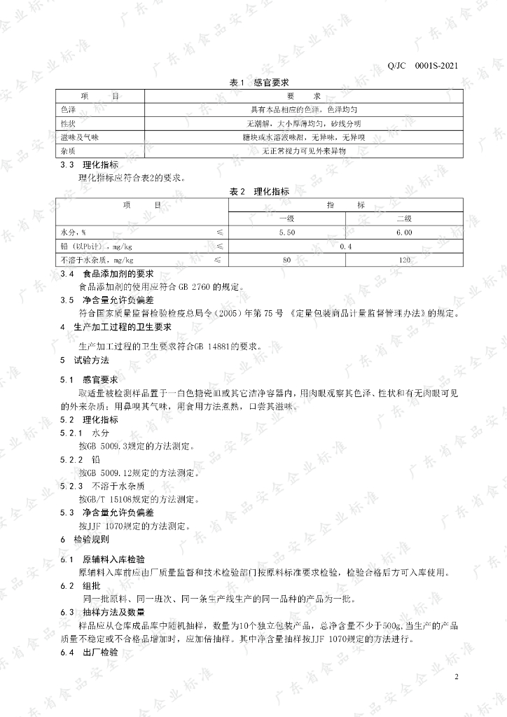 Q/JC 0001S-2021 标准预览