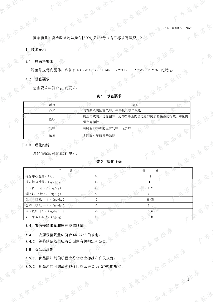 Q/JS 0004S-2021 标准预览
