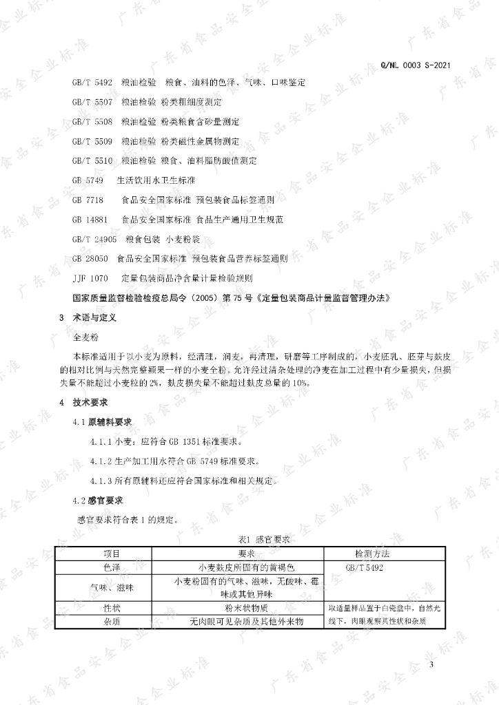 Q/NL 0003S-2021 标准预览