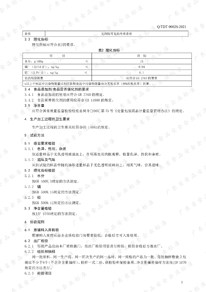 Q/TDT 0002S-2021 标准预览