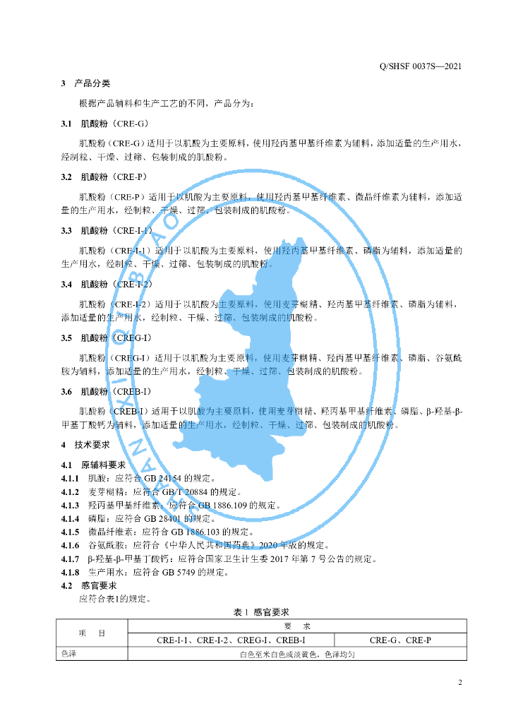 Q/SHSF 0037S-2021 标准预览