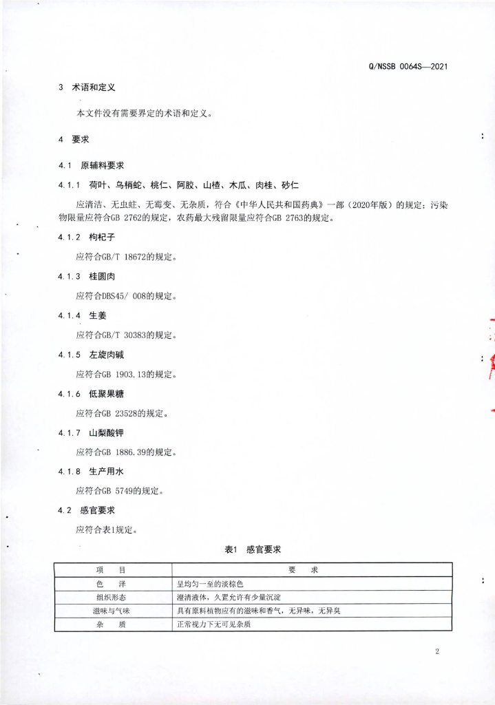 Q/NSSB 0064S-2021 标准预览