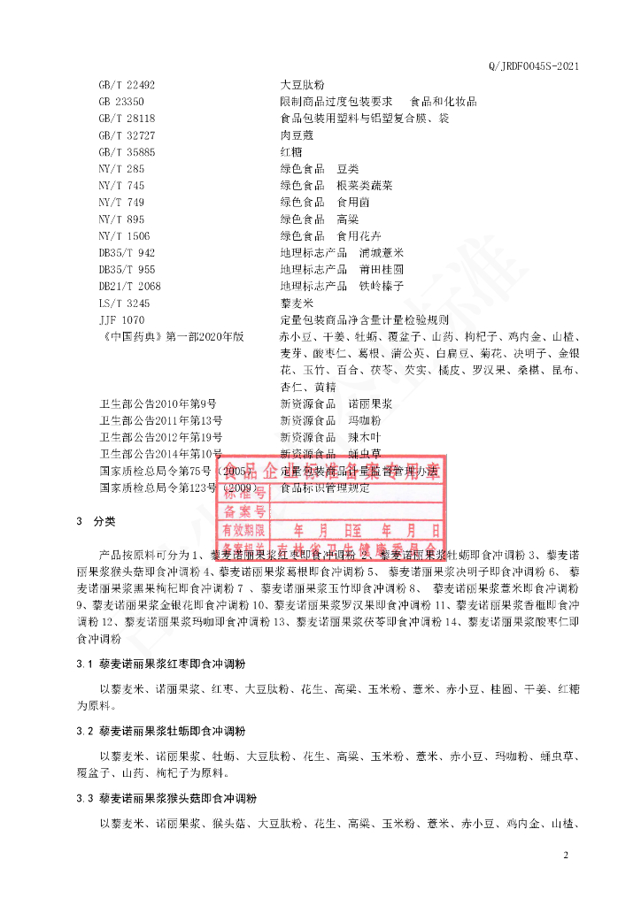 Q/JRDF 0045S-2021 标准预览