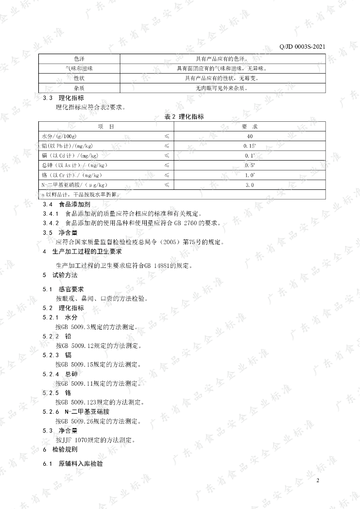 Q/JD 0003S-2021 标准预览
