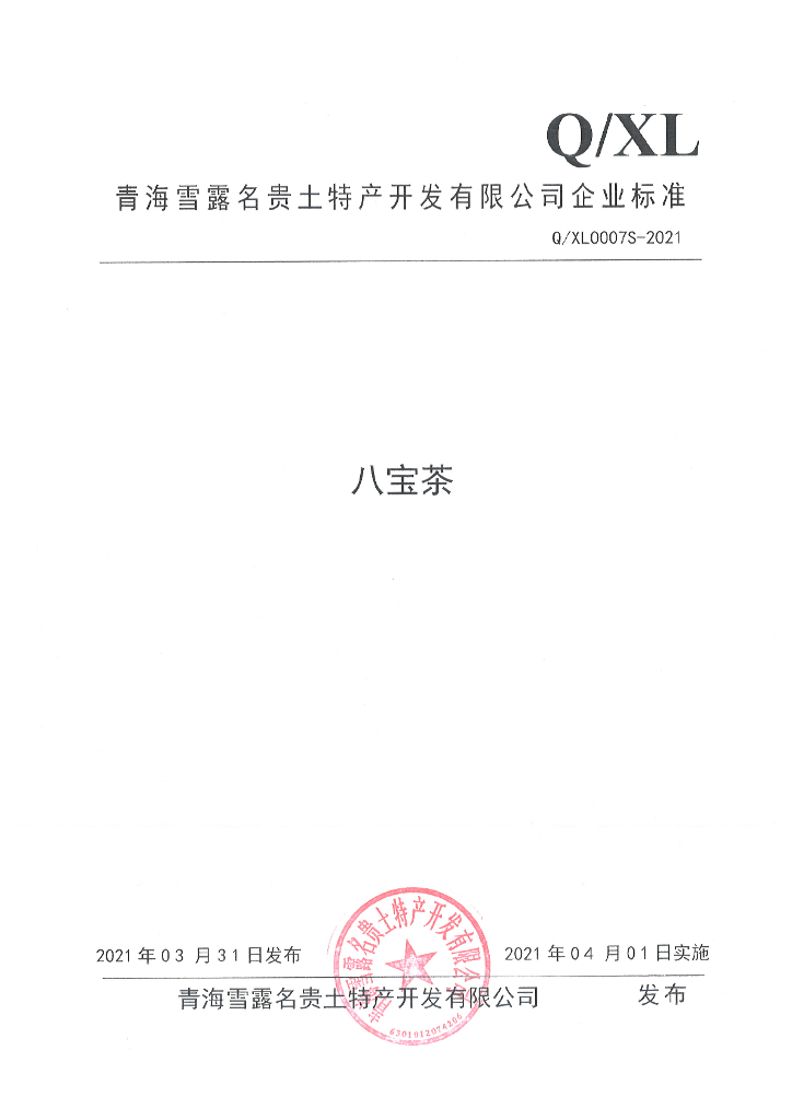 Q/XL 0007S-2021 标准预览