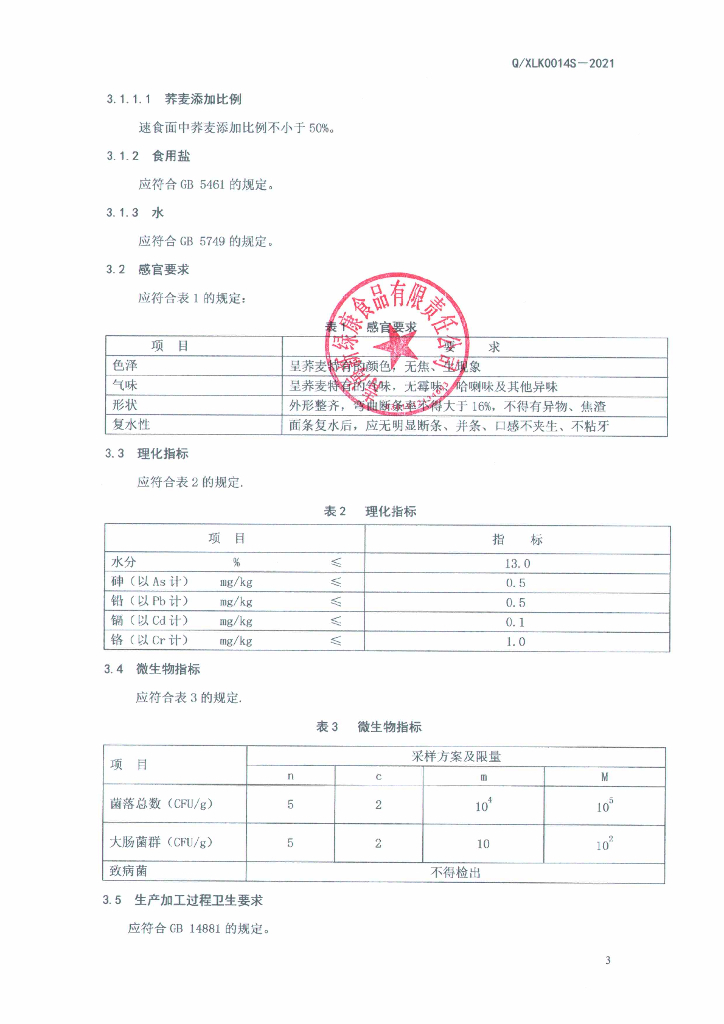 Q/XLK 0014S-2021 标准预览