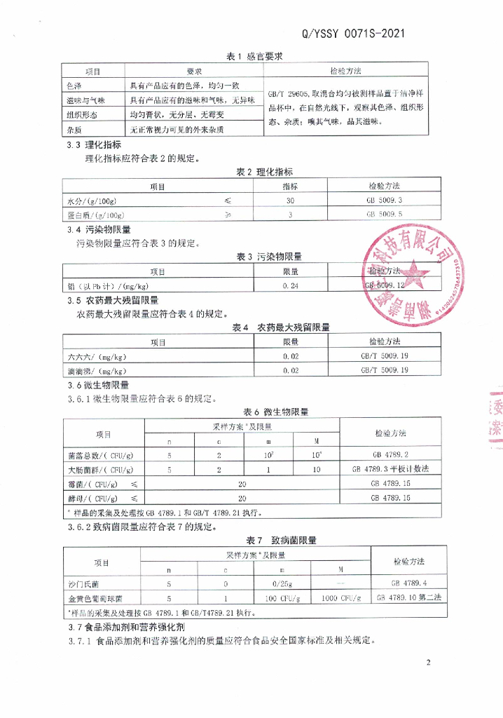 Q/YSSY 0071S-2021 标准预览