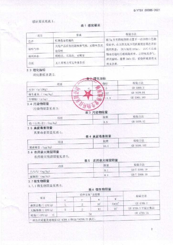 Q/YTSY 0008S-2021 标准预览