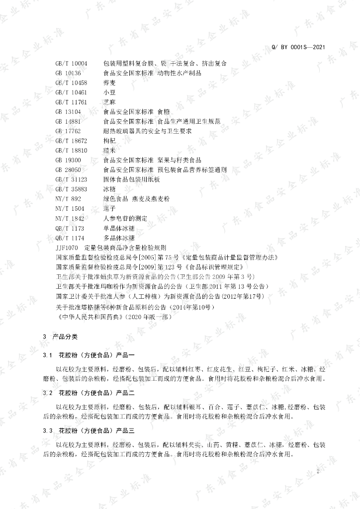 Q/BY 0001S-2021 标准预览