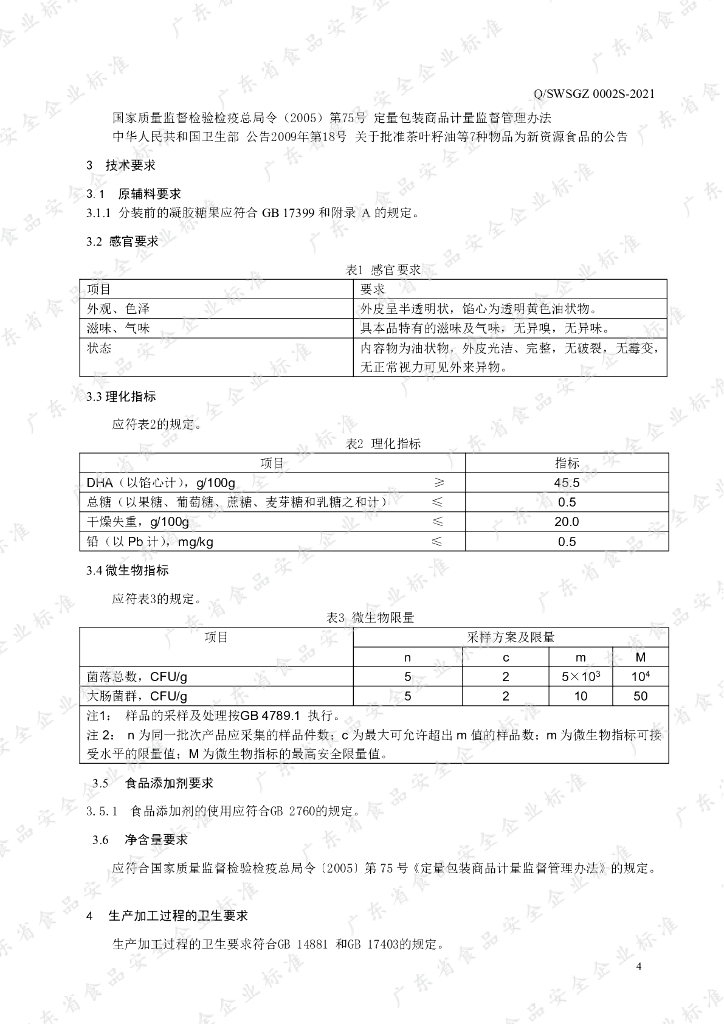 Q/SWSGZ 0002S-2021 标准预览