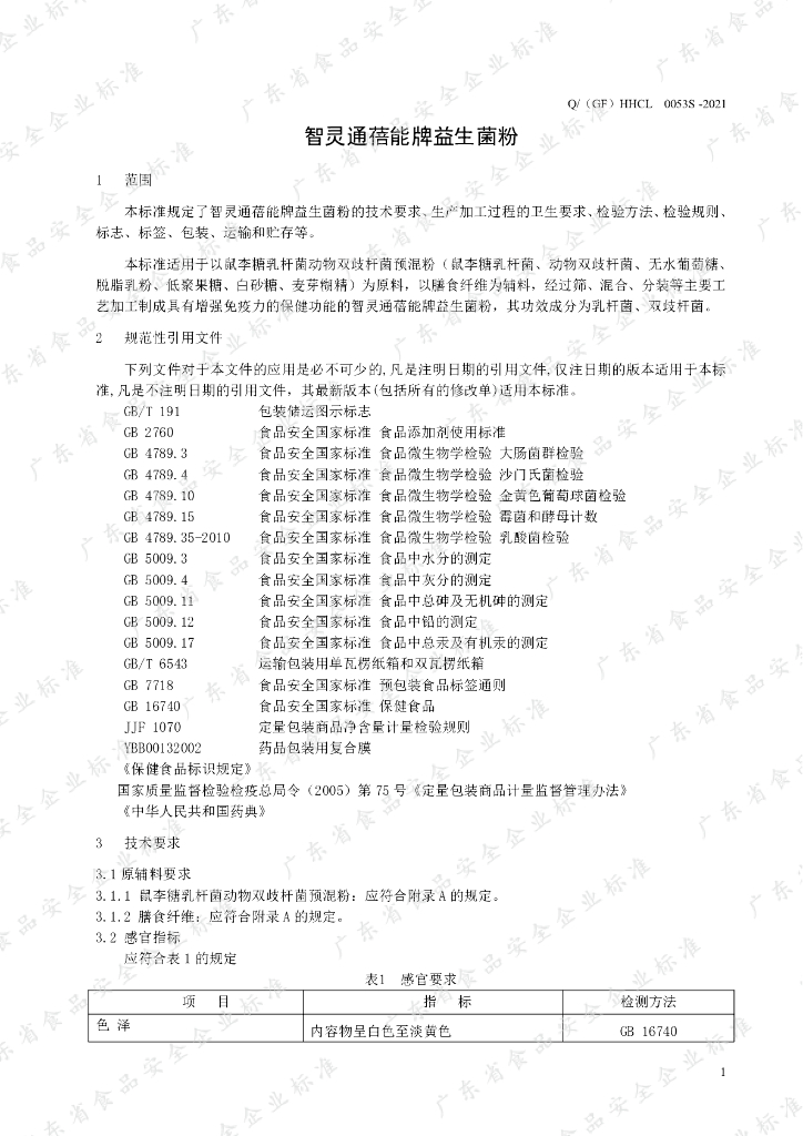 Q/（GF）HHCL 0053S-2021 标准预览
