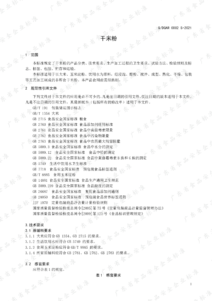 Q/DGAR 0002S-2021 标准预览