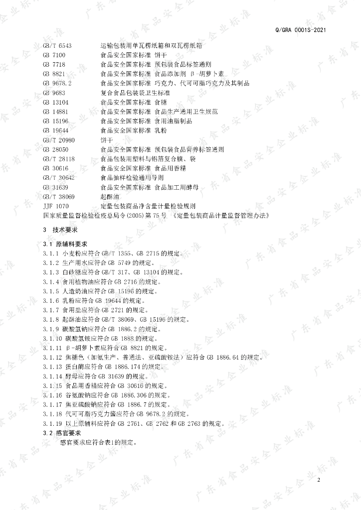 Q/GRA 0001S-2021 标准预览