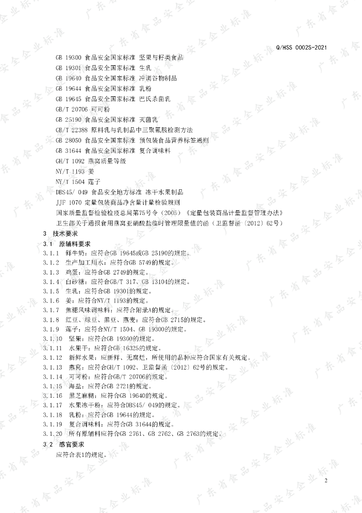 Q/HSS 0002S-2021 标准预览