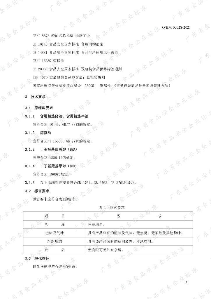 Q/HM 0002S-2021 标准预览