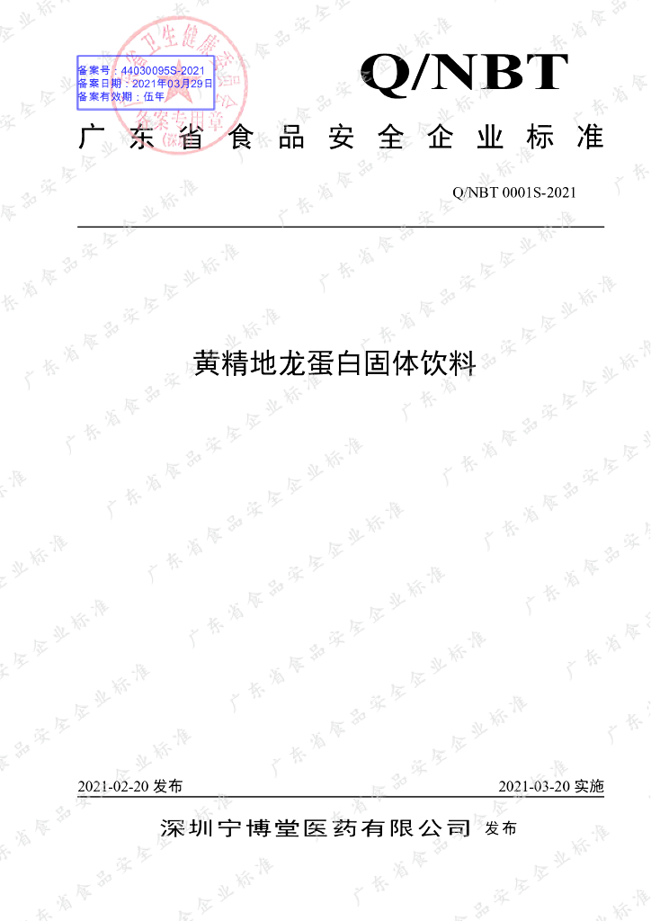 Q/NBT 0001S-2021 标准预览