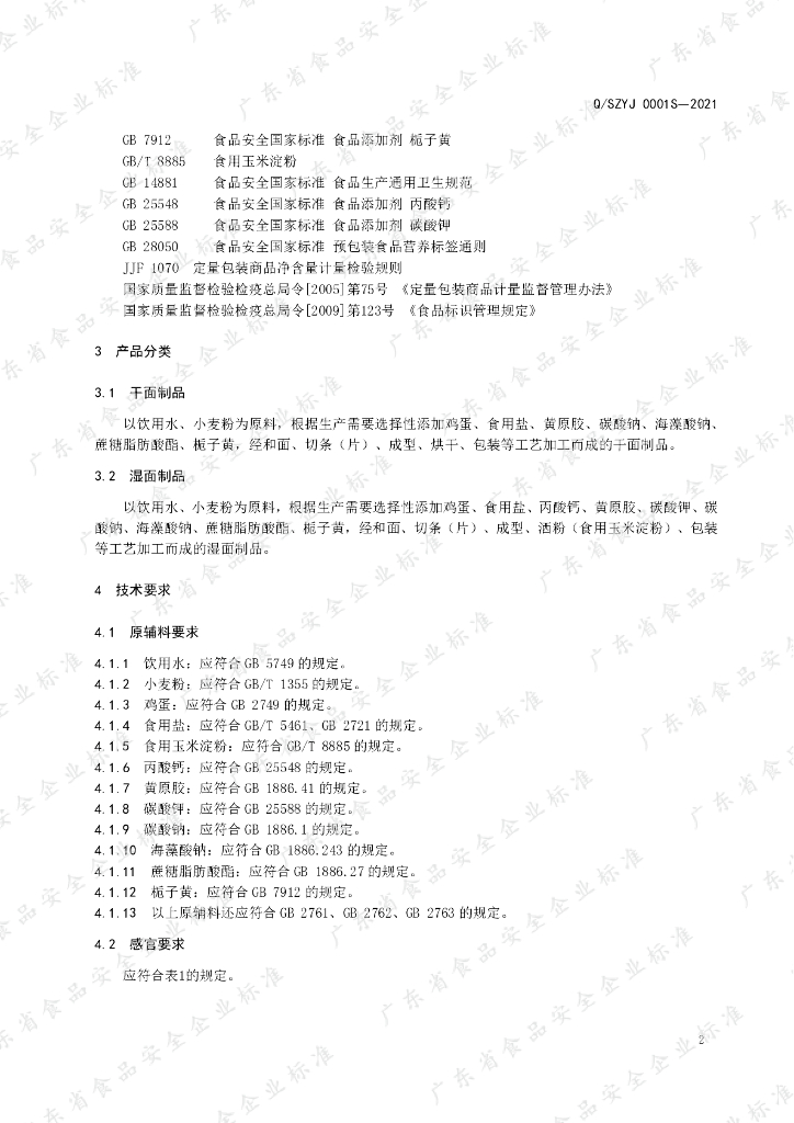 Q/SZYJ 0001S-2021 标准预览