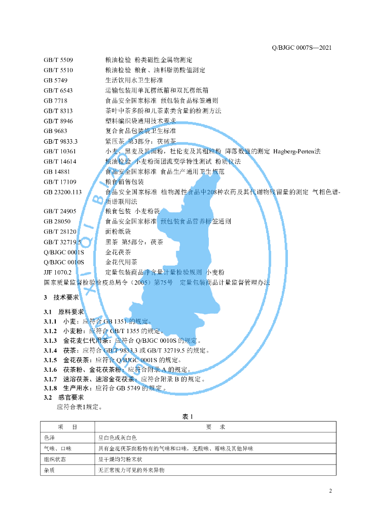 Q/BJGC 0007S-2021 标准预览