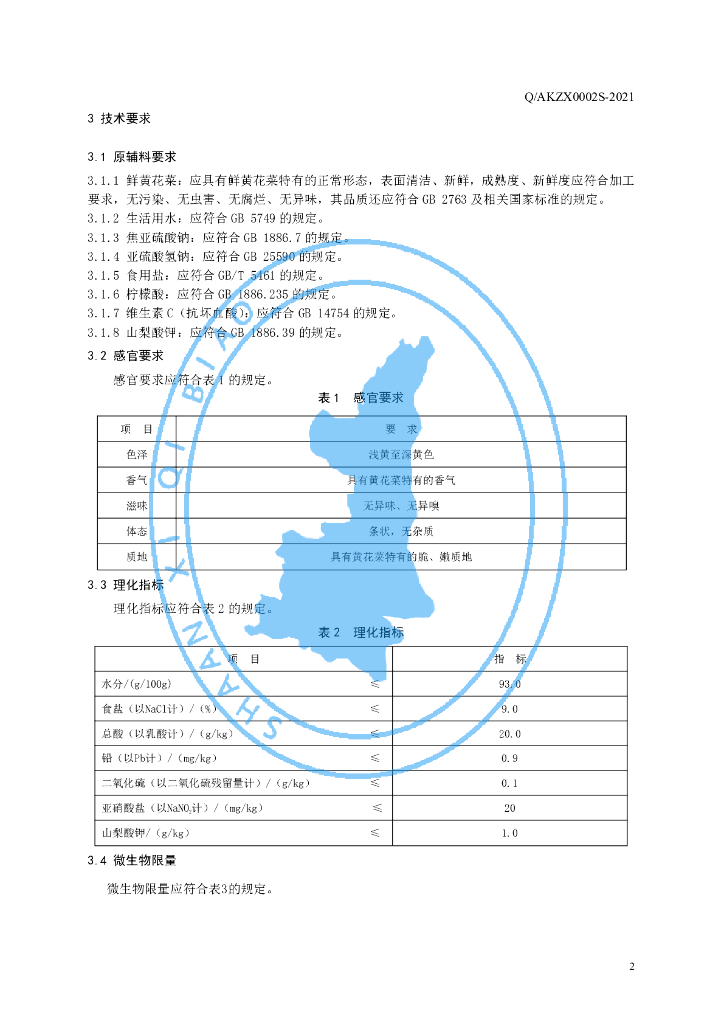 Q/AKZX 0002S-2021 标准预览