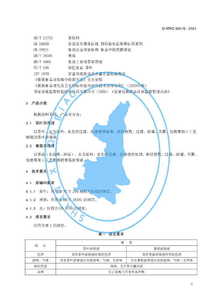 Q/XRYQ 0001S-2021 标准预览