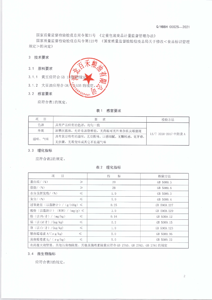 Q/HBBH 0002S-2021 标准预览