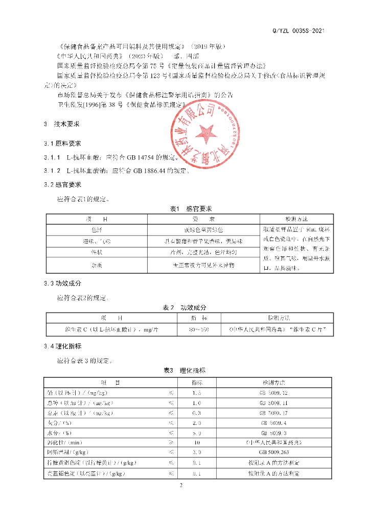 Q/YZL 0035S-2021 标准预览