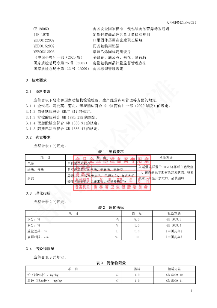 Q/HGF 0424S-2021 标准预览