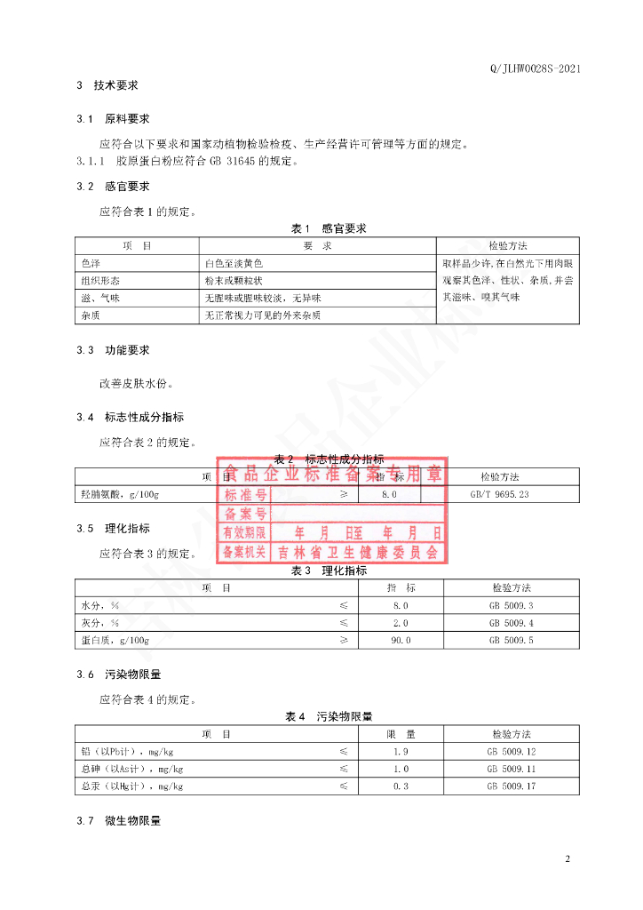 Q/JLHW 0028S-2021 标准预览