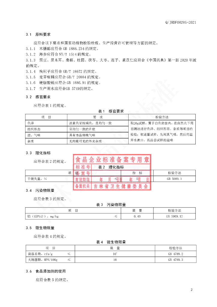 Q/JRDF 0029S-2021 标准预览