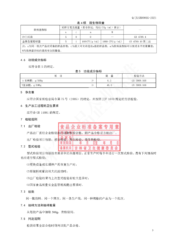 Q/JLSB 0006S-2021 标准预览