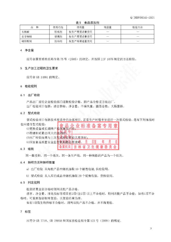 Q/JRDF 0024S-2021 标准预览