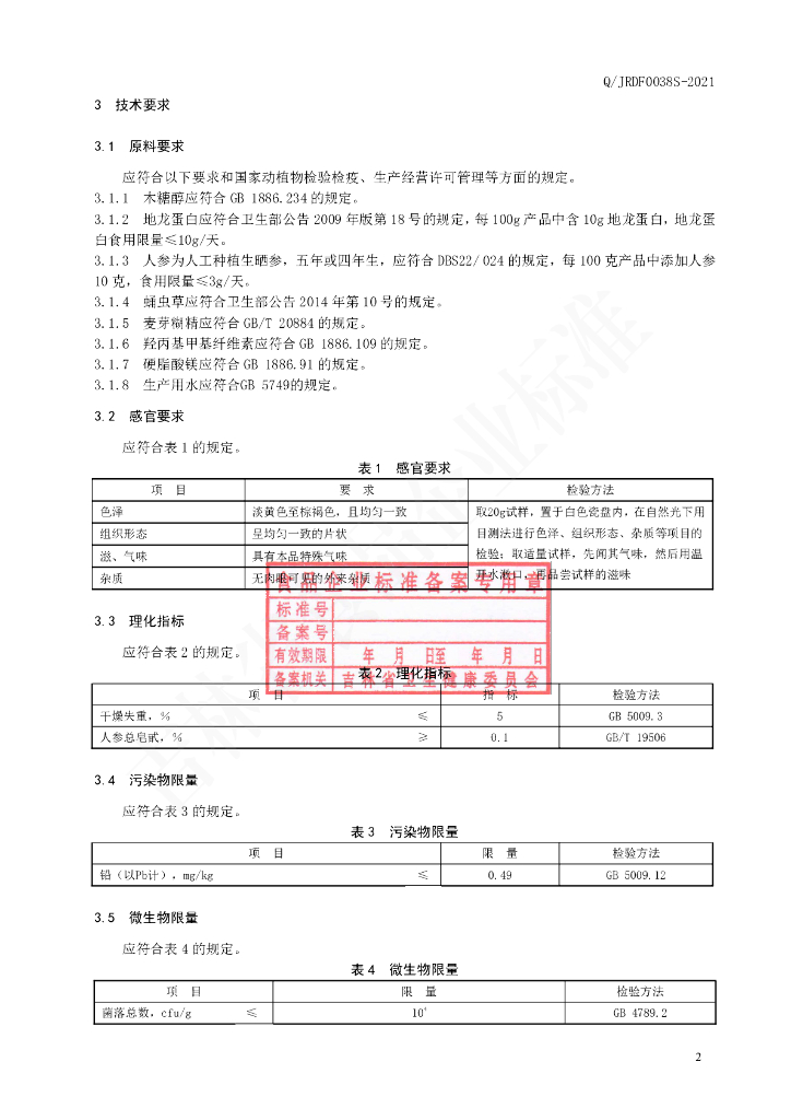 Q/JRDF 0038S-2021 标准预览
