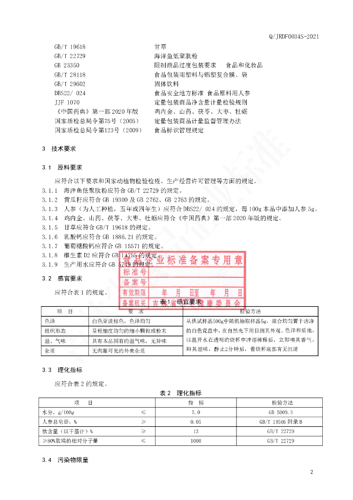 Q/JRDF 0034S-2021 标准预览