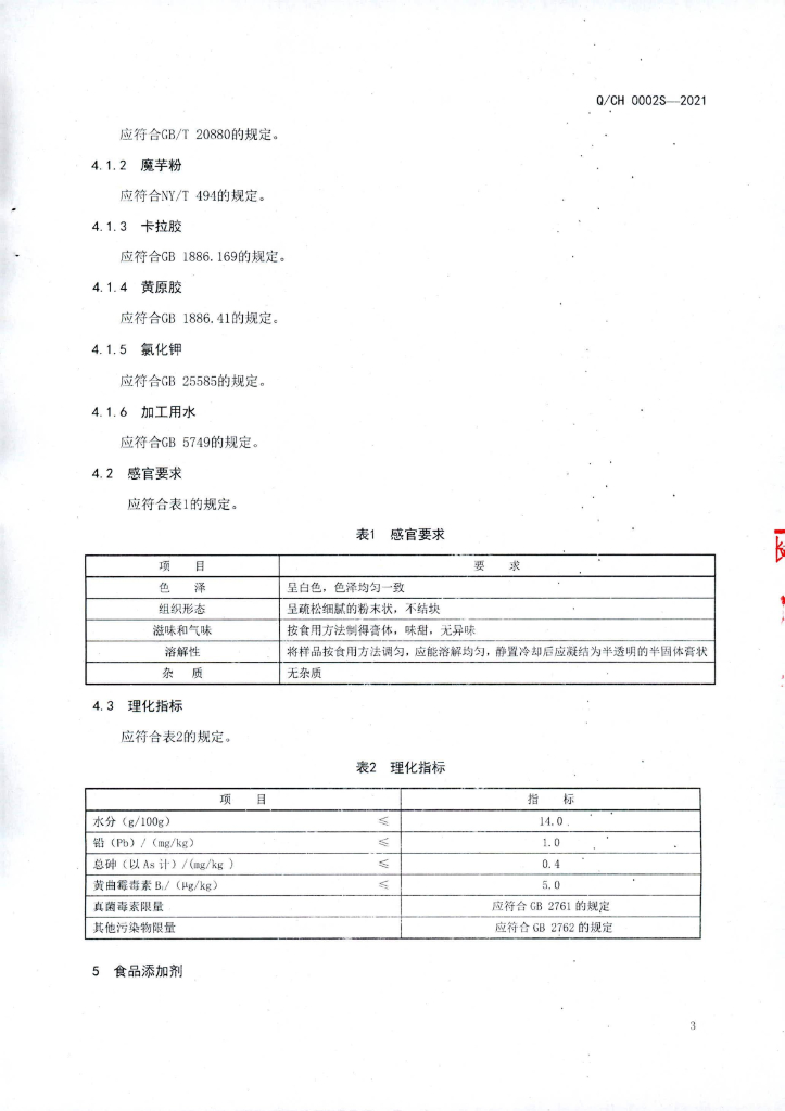 Q/CH 0002S-2021 标准预览
